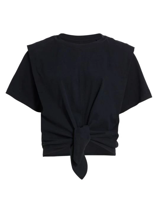 Isabel Marant Zelikia Tie-Front T-Shirt White 3 Isabel Marant Zelikia Tie-Front T-Shirt White