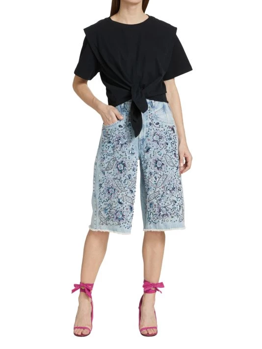 Isabel Marant Zelikia Tie-Front T-Shirt White 4 Isabel Marant Zelikia Tie-Front T-Shirt White - Image 2