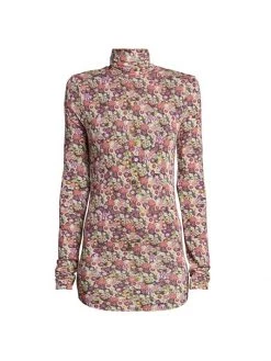 Isabel Marant Joyela Floral Turtleneck Top Pink 8 Isabel Marant Joyela Floral Turtleneck Top Pink -Outlet Isabel Marant Store unnamed file 777