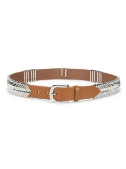 Isabel Marant Tehora Silvertone & Leather Western Belt