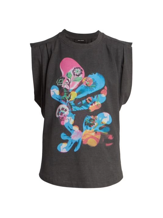 Isabel Marant Zutteni Graphic Muscle Tee 3 Isabel Marant Zutteni Graphic Muscle Tee
