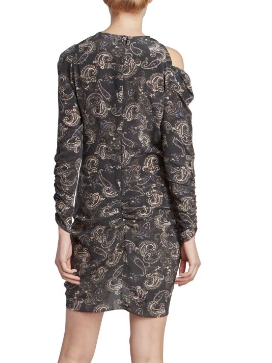 Isabel Marant Tosca Gathered Paisley Silk Minidress 7 Isabel Marant Tosca Gathered Paisley Silk Minidress - Image 5