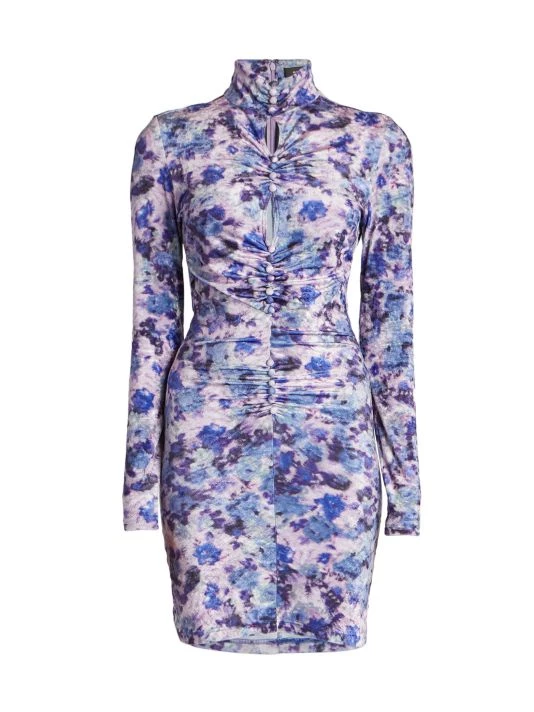 Isabel Marant Gram Floral-Print Velvet Minidress 3 Isabel Marant Gram Floral-Print Velvet Minidress