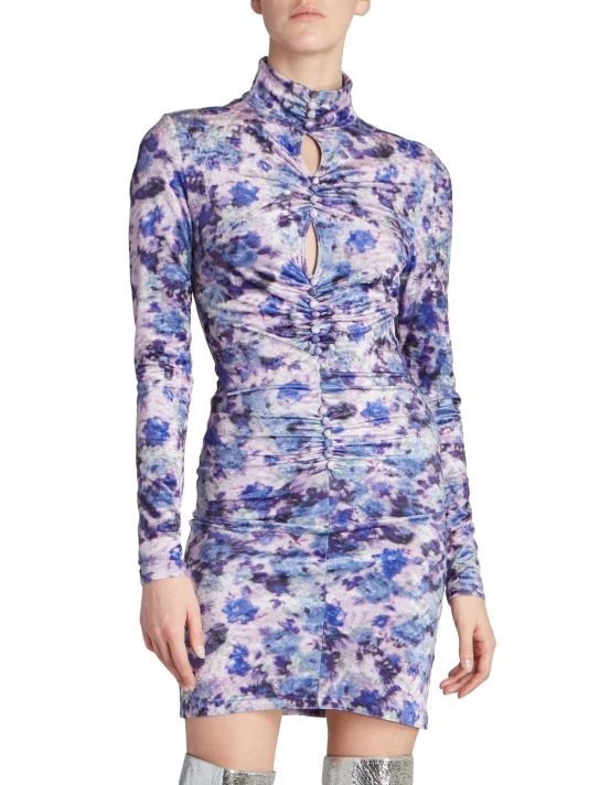 Isabel Marant Gram Floral-Print Velvet Minidress 5 Isabel Marant Gram Floral-Print Velvet Minidress - Image 3