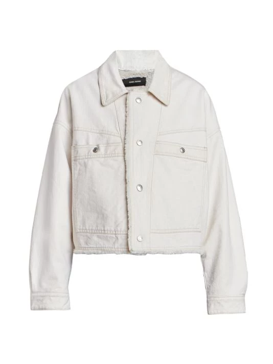 Isabel Marant Paoleta Faux Fur & Denim Jacket 3 Isabel Marant Paoleta Faux Fur & Denim Jacket