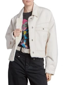 Isabel Marant Paoleta Faux Fur & Denim Jacket 10 Isabel Marant Paoleta Faux Fur & Denim Jacket -Outlet Isabel Marant Store unnamed file 877