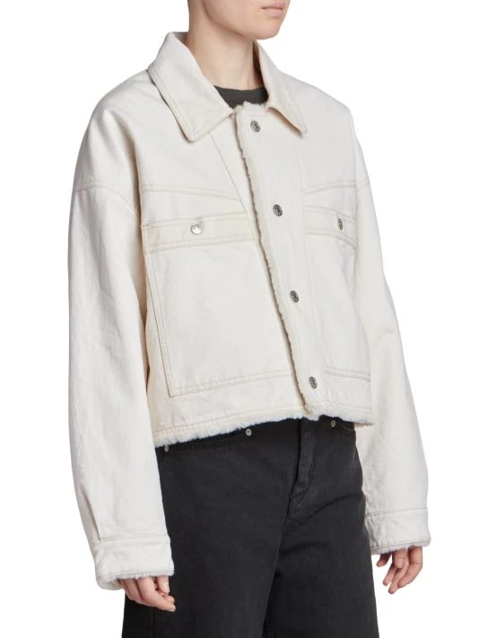 Isabel Marant Paoleta Faux Fur & Denim Jacket 6 Isabel Marant Paoleta Faux Fur & Denim Jacket - Image 4