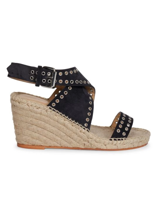 Isabel Marant Iriane Suede Wedge Espadrilles Faded Black 3 Isabel Marant Iriane Suede Wedge Espadrilles Faded Black
