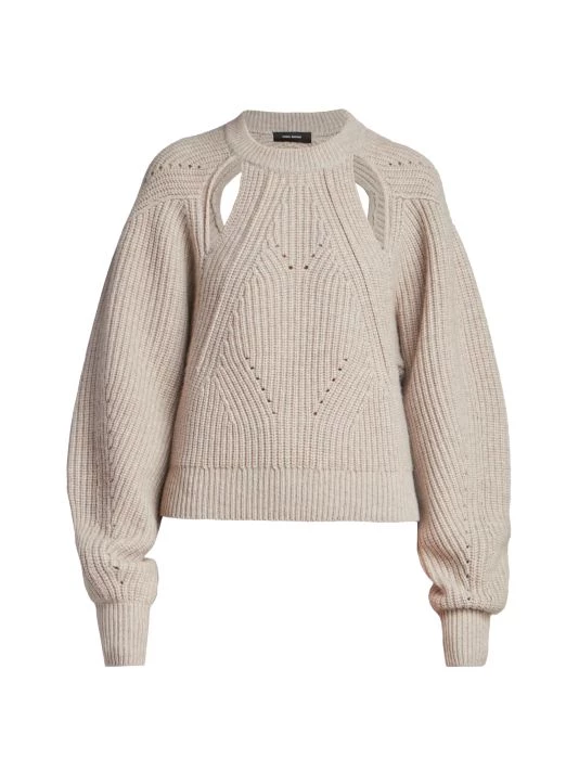 Isabel Marant Palma Wool & Cashmere Knit Cut-Out Sweater 3 Isabel Marant Palma Wool & Cashmere Knit Cut-Out Sweater