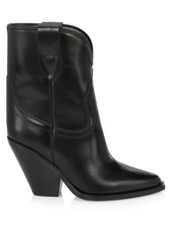 Isabel Marant Leyane Leather Western Boots Burgundy 7 Isabel Marant Leyane Leather Western Boots Burgundy -Outlet Isabel Marant Store unnamed file 912
