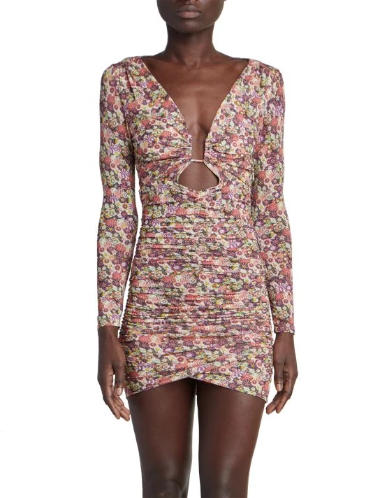 Isabel Marant Jordana Floral Ruched Minidress 5 Isabel Marant Jordana Floral Ruched Minidress - Image 3