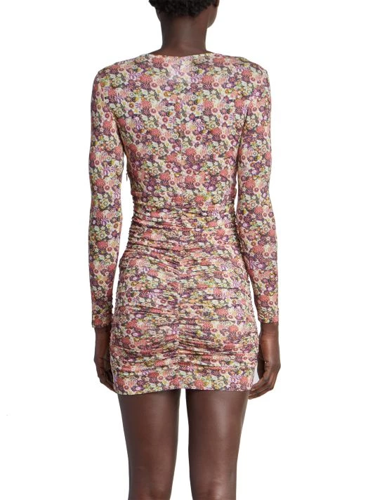 Isabel Marant Jordana Floral Ruched Minidress 7 Isabel Marant Jordana Floral Ruched Minidress - Image 5
