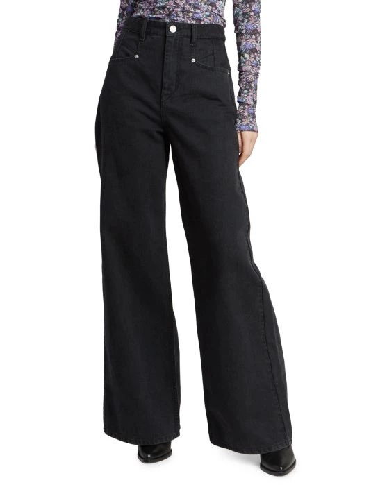 Isabel Marant Lemony High-Rise Wide-Leg Jeans 5 Isabel Marant Lemony High-Rise Wide-Leg Jeans - Image 3