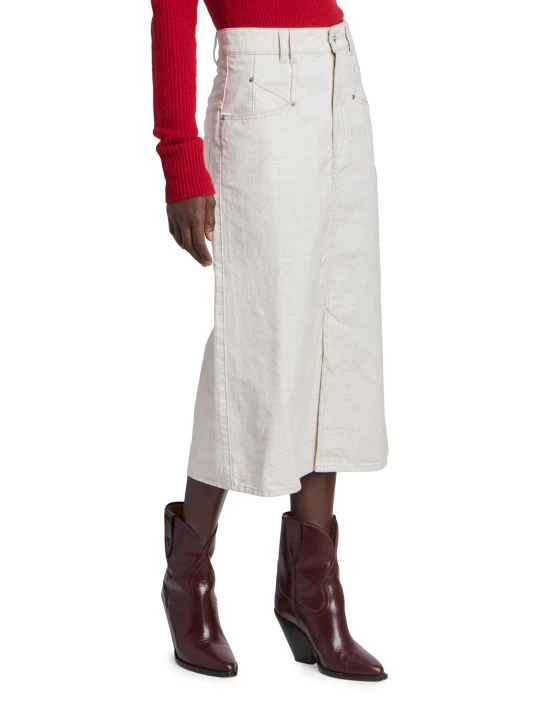 Isabel Marant Dipoma Denim Midi-Skirt 6 Isabel Marant Dipoma Denim Midi-Skirt - Image 4