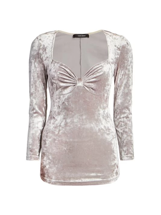 Isabel Marant Gubaia Velvet Blouse 3 Isabel Marant Gubaia Velvet Blouse