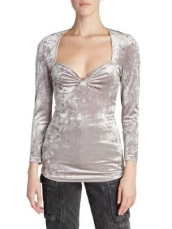 Isabel Marant Gubaia Velvet Blouse 10 Isabel Marant Gubaia Velvet Blouse -Outlet Isabel Marant Store unnamed file 985