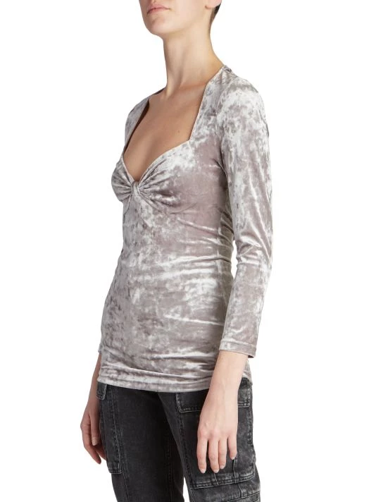 Isabel Marant Gubaia Velvet Blouse 6 Isabel Marant Gubaia Velvet Blouse - Image 4