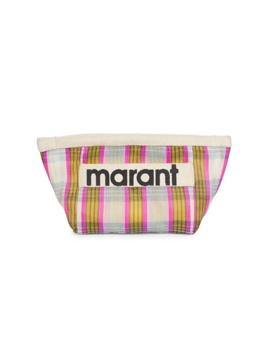 Isabel Marant Powden Plaid Zip Pouch 3 Isabel Marant Powden Plaid Zip Pouch
