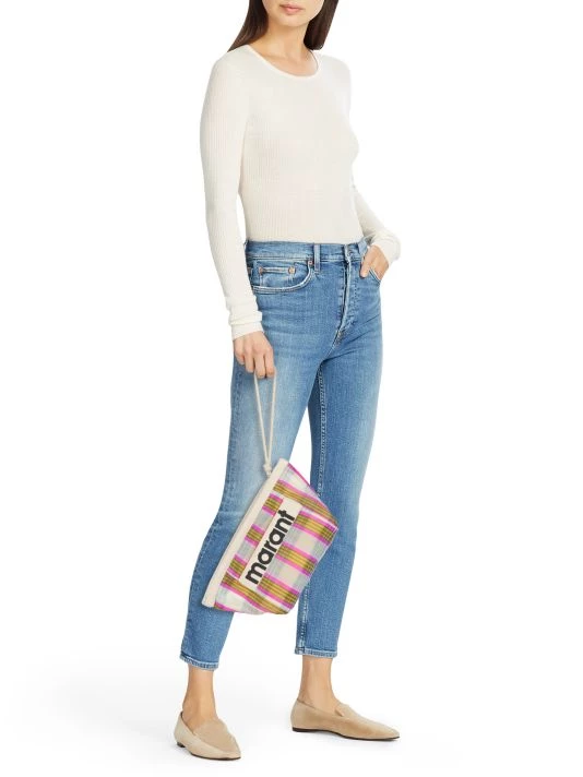 Isabel Marant Powden Plaid Zip Pouch 4 Isabel Marant Powden Plaid Zip Pouch - Image 2